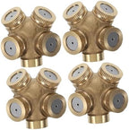 BESPORTBLE 8pcs Brass Spray Nozzles for Garden Irrigation and Cooling Misting Water Sprayer for Area Coverage Suitable for Agriculture Industrial and Fountain Use by BESPORTBLE