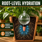 Self Watering Globes, 2-Pack 26oz Extra Large Plastic Plant Waterer - Image 3