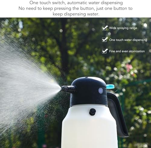 1.8L Electric Foam Sprayer, 2000mAh Portable Rechargeable Cordless Pressurized Spray Foam Cannon Handheld Foaming Spray Bottle for Car Washing Garden - Image 3