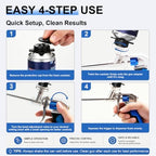 Professional Spray Foam Gun Heavy Duty Metal with 6 Extenders - Image 5