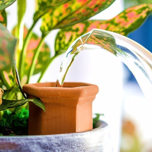 SagaSave Ceramic Plant Watering Devices 4 Pack Terracotta Vacation Plant Waterer Wine Bottle Watering Stakes Slow Release Plant Watering Spikes Perfect Self Watering Devices for Indoor Outdoor Plants - Image 4