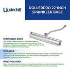 Underhill RollerPro 22-Inch Portable Sprinkler System Base for Brass Impact Sprinkler, Lawn Turf Irrigation System, 1-Inch FHT x 1-Inch FPT, A-RP221 - Image 3