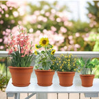 Pottiffe Plant-Pots-Planters-Indoor-Outdoor, 16 inch 4 Pack Terracotta - Image 2