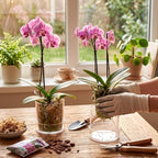 2 Pcs 4 Inch Clear Acrylic Orchid Planter Pot with 360° Round Holes & Tray - Image 5