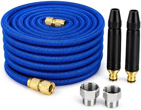 High Pressure Hose Nozzle with 32.8 ft Hose, Jet Sweeper Nozzle with 3/4 Garden Hose Adapter, Car Wash Hose Kit for Driveway Patio Yard Cleaning (34.4 ft Hose) by Unknown