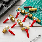 Lasnten 12 Pcs 1/4 Inch Heavy Duty Brass Npt Ball Valve Shut off Switch - Image 5