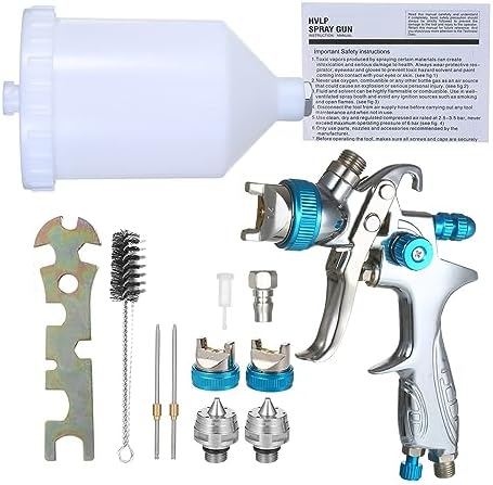 Paint Sprayers, Paint Spray Sprayer with 600ml Cup 1.4mm/1.7mm/2.0mm Nozzle for Furniture/Fence/Chair Spraying and Cleaning - Image 2