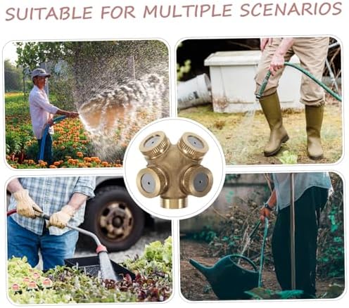 BESPORTBLE 8pcs Brass Spray Nozzles for Garden Irrigation and Cooling Misting Water Sprayer for Area Coverage Suitable for Agriculture Industrial and Fountain Use - Image 5