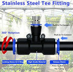 Greenhouse Irrigation Kit, Plant Misting System W/Adjustable Flow - Image 3