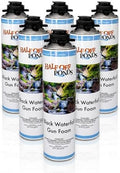 Half Off Ponds Waterfall Gun Foam, Black Expanding Sealant, 6-Pack by HALFOFFPONDS