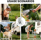 All-Metal RV Quick Connect Spray Port with G1/2" & GHT 3/4" Adapters, Exterior Water Hookup for Camper & Trailer, Stainless Steel Quick Connector, Magnetic Dustproof Cover, Rust & UV Resistant (White) - Image 5