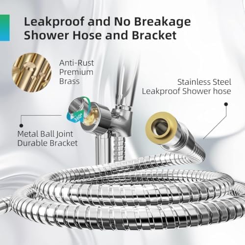 BESAQUO 9 Settings Air-Induction High Pressure Handheld shower head - Image 6