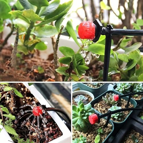 Automatic Drip Irrigation Kit Hose with Adjustable Drippers for Garden Plants Flowers Bonsai Efficient Auto Watering System (10m (32.8ft)) - Image 7