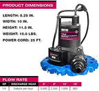 Wayne 57729-WYNP WAPC250 Pool Cover Pump, Blue & Flexzilla Garden Hose 5/8 in. x 100 ft., Heavy Duty, Lightweight, Drinking Water Safe, ZillaGreen - HFZG5100YW-E - Image 4