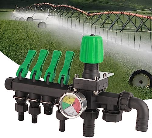 4 Way Garden Hose Splitter, Water Hose Connector with 4 Valves Heavy Duty Water Valve Spigot Adapter for Drip Irrigation Lawns - Image 3