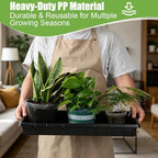 10-Pack Heavy-Duty 1020 Seed Trays with Drain Holes, Reusable Plant Flats - Image 3