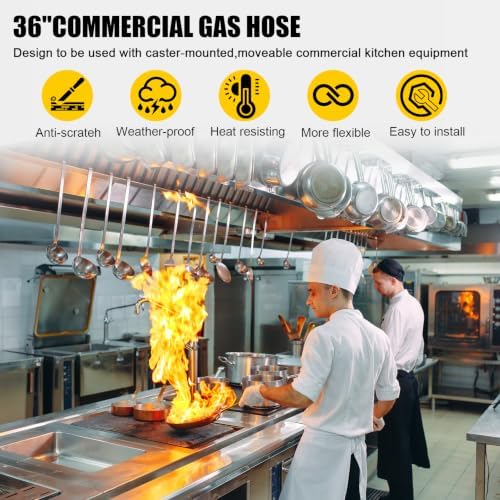1675KIT36 Commercial Gas Hose/Connector Kit for Commercial Kitchen - Image 6