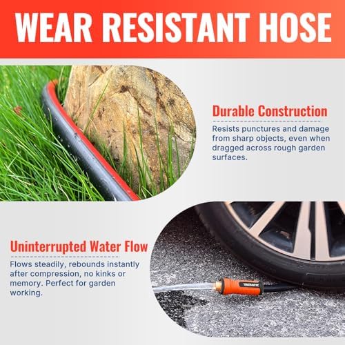 YAMATIC 15ft Short Garden Hose, 5/8in I.D. Flexible Lightweight Leader Hose - Image 5