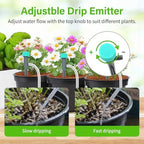 Automatic Indoor Plant Waterer, Dual Pump Drip Irrigation System with Timer, 20 Adjustable Drippers, Self Watering for Potted Plants, Easy Setup - Image 4