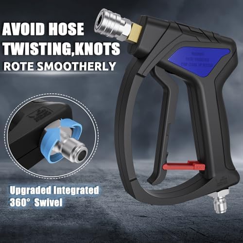 Short Pressure Washer Gun with 3/8" Swivel, 4080PSI - Image 2