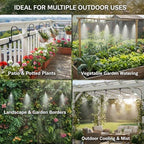 Drip Irrigation System 200FT 1/4", 36 Adjustable Copper Nozzles - Image 4