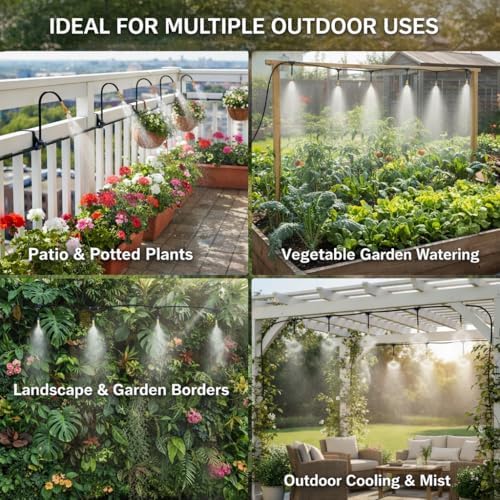 Drip Irrigation System 200FT 1/4", 36 Adjustable Copper Nozzles - Image 4