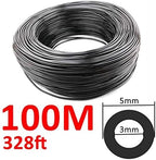 Micro Irrigation Hose, PVC Micro Drip Irrigation Garden Watering Hose 1/8 inch 3/5mm 10m-100m for Plants Flower(100M) - Image 2