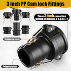 Pelopy 6 Pcs 3 Inch Black Cam Lock Fittings Kit - Image 2