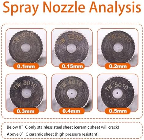 50pcs High Pressure Misting Nozzles Brass Mister Nozzle for Outdoor Cooling Systems Garden Plant Watering Devices Spray Mister 3 sections Aperture0.3mm - Image 3