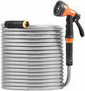 Stainless Steel Garden Hose 150ft Metal Hose Lightweight No Kink by Unknown