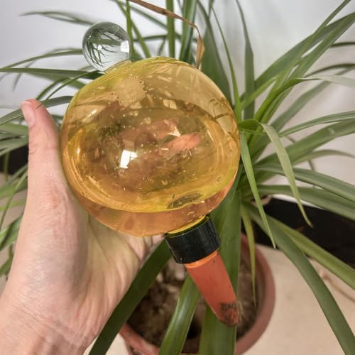 Automatic Plant Watering Globes 500ML (Orange) Top Fill Drip System for - Image 4