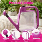 1.59 Gallon Purple Clear Plastic Foldable Garden Watering Can - Image 3
