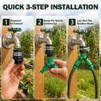 165ft Soaker Hose, 1/2" Drip Irrigation Tubing for Garden Beds & Lawns - Image 4