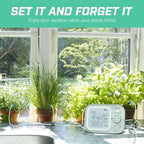 Automatic Plant Waterer Indoor Self Watering System for 15 Potted Plants, Auto Drip Irrigation Kit Programmable Water Timer with Smart Humidity Detection, Green - Image 2