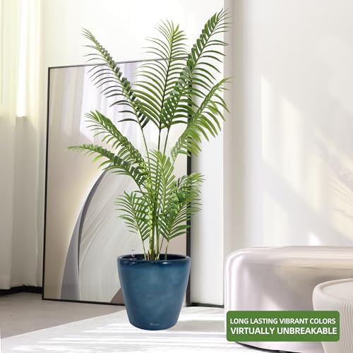 Dexceder 15x14 Self Watering Planter with Wheels (Grayish Green Gradient) - Image 6