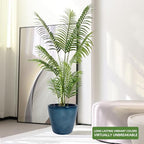 Dexceder 13x12 Self Watering Planter with Wheels (Grayish Green Gradient) - Image 6