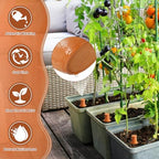 2 Pcs Large Terracotta Watering Pots 50 oz Ollas Self-Watering Pots Terracotta Watering Globes with Lid Plant Irrigation System for Indoor Outdoor Plants Raised Beds Garden - Image 4