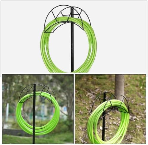 Freestanding Garden Hose Holder Iron Stand for Outdoor Storage - Image 2