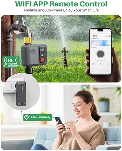 WiFi Water Timer for Garden Hose,WiFi Sprinkler Controller with 984ft Range - Image 2