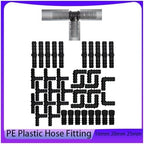 2~30PCS PE Pipe Barb Connectors Tee Elbow Repair End Plug Garden Water Drip Irrigation Connector Joints 16mm 20mm 25mm(Elbow,16MM_20 PIECES) - Image 2