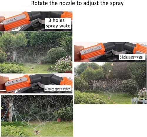Automatic Lawn Water Sprinkler 360 Rotating Sprinkler 360 Degree Automatic Water Sprinkler 3- Arm Sprinkler System, Apply to Lawn, Garden, Plant Irrigation wyqdp240312(Color:,Size:10M) - Image 7