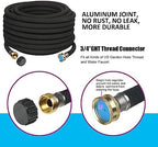 AMRITA Soaker Hose 5/8" 25FT 1 Pack Garden Drip Hoses Aluminum Couplings - Image 3