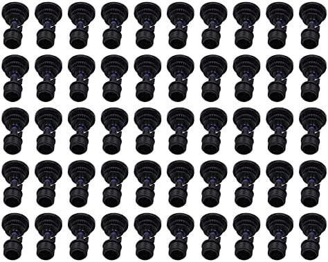 Rotating Sprinkler 360 Degree Adjustable Water Sprayer with Double Nozzle for Garden Lawn 50 Pcs Durable Plastic - Image 2