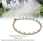 Multifunctional Annular Nozzle, G3/8 Female Thread Multi Head Ring Shaped Atomizing Nozzle for Garden Agricultural Irrigation with Adjustable Spray Pattern (20 Head) - Image 7
