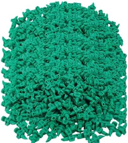 100/200/300/400 Degree Garden Micro Misting Sprinkler Drip Irrigation System for Greenhouse & Flowers(Light Yellow 400pcs) by Unknown