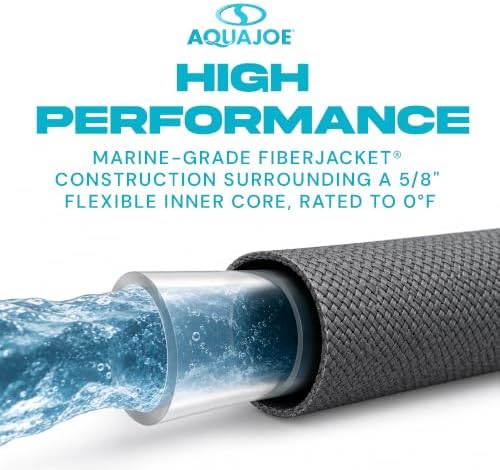 Aqua Joe AJFJ025-58-XT1 New and Improved - Aqua Joe 25-Ft x 5/8-Inch FiberJacket Garden Hose - Image 7