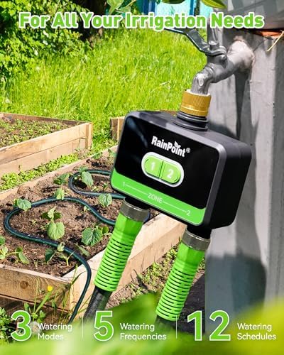RainPoint WiFi Water Timer WiFi Hose Timer Smart Irrigation System for Garden Lawn Yard - Image 2