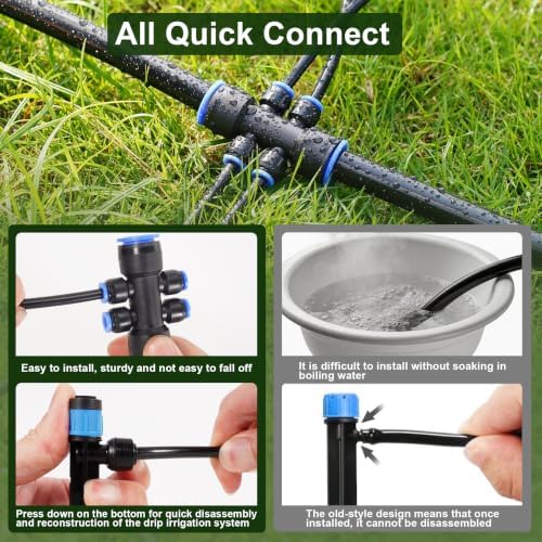 Drip Irrigation System 230FT,Garden Watering Kit for Gardens,Potted Plants - Image 2