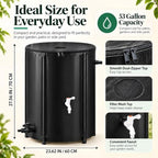 Rain Catchers for Outside, 53 Gallon Collapsible Rain Barrel with Spigot - Image 2