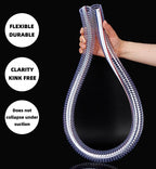 1 1/2 Inch ID x 1 3/4 Inch OD Heavy-Duty Steel Wire Suction PVC Flexible Tubing High Pressure UV Chemical Resistant Thick Vinyl Hose Tube, 6.5FT - Image 2